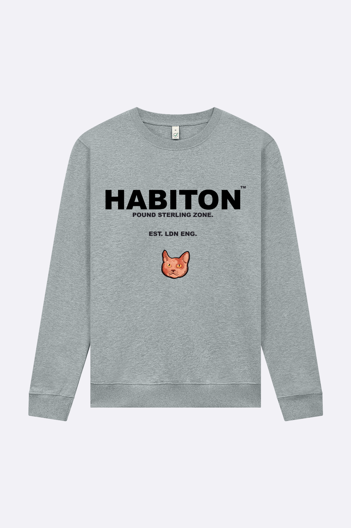 le chat embriodery crest ,sweatshirt cotton
