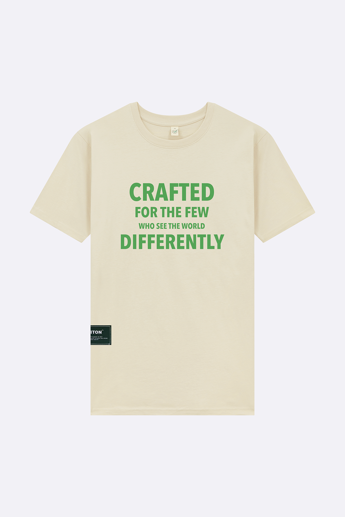 Crafted for the few Cream , premium organic cotton