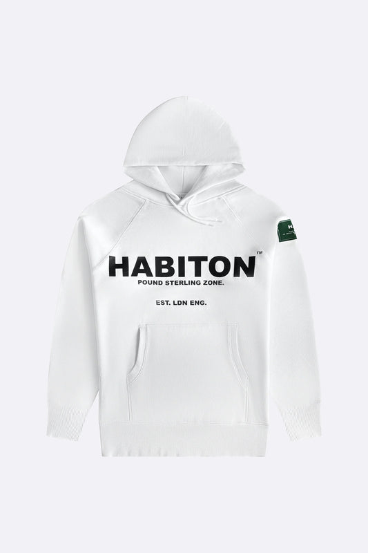 Habiton Pound Sterling white brushed cotton
