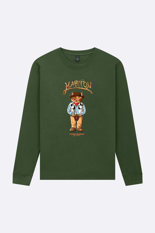 Le Chat d'Habiton Cowboy Olive organic cotton