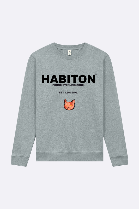 le chat embriodery crest ,sweatshirt cotton