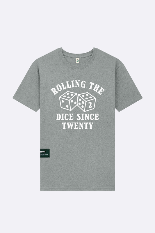 Rolling the dice (Grey) premium organic cotton