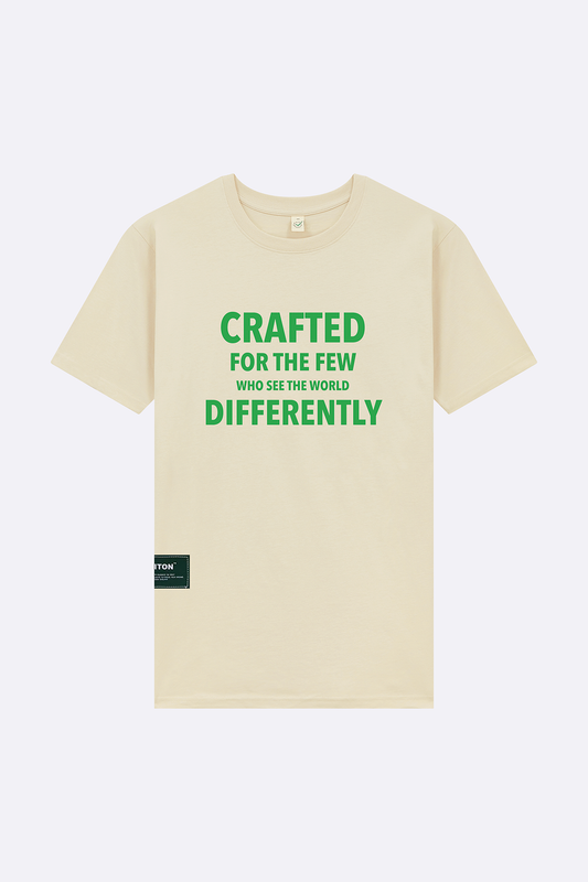 Crafted for the few Cream , premium organic cotton