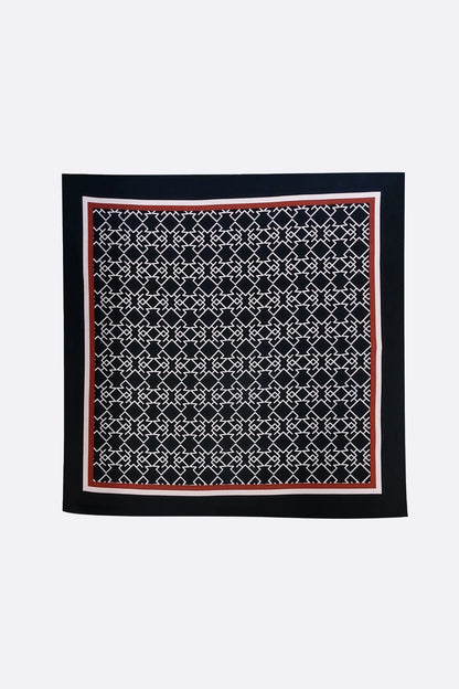 silk /satin  pattern scarf,looking stylish is a primary focus