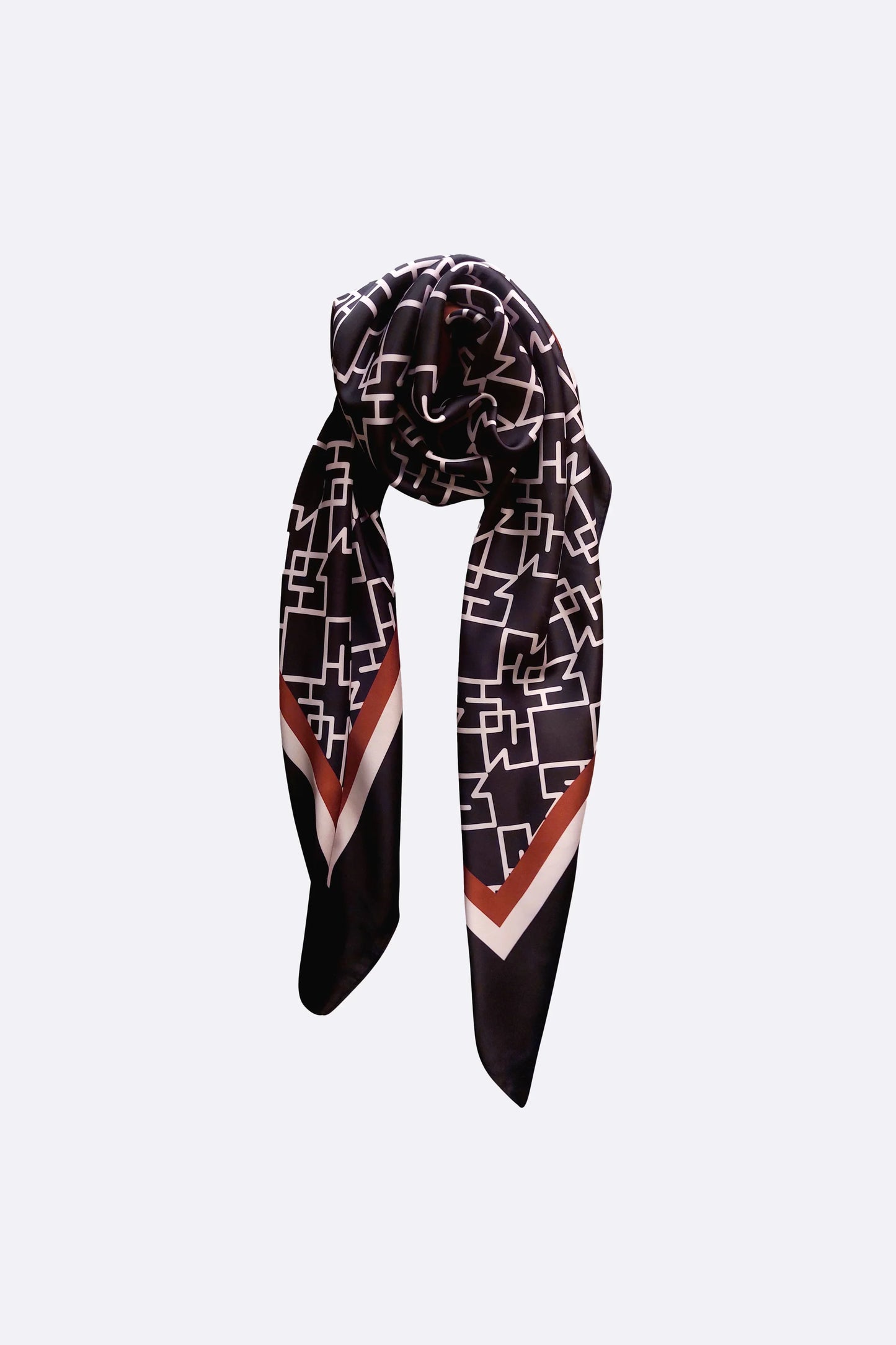 silk /satin  pattern scarf,looking stylish is a primary focus