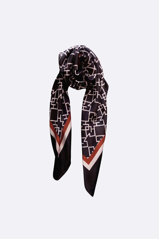 silk /satin  pattern scarf,looking stylish is a primary focus